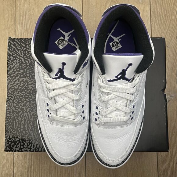Nike Air Jordan 3 Retro Dark Iris (2022) Size 9.5